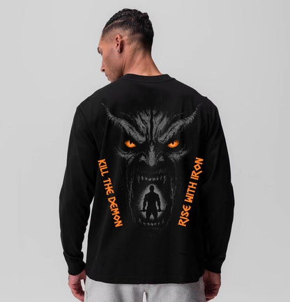 KILL THE DEMON RISE WITH IRON LONG SLEEVE - HALLOWEEN EDITION